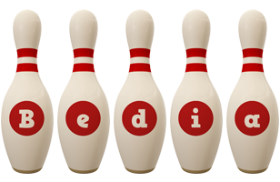 Bedia bowling-pin logo