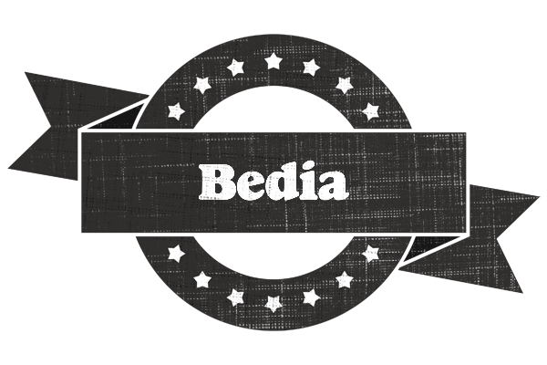 Bedia grunge logo
