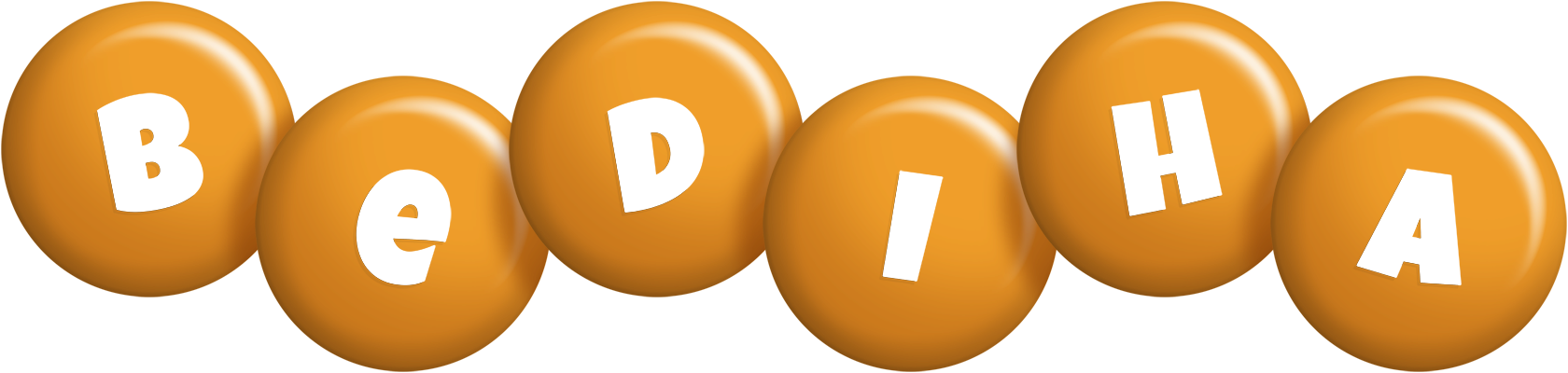 Bediha candy-orange logo