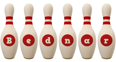 Bednar bowling-pin logo