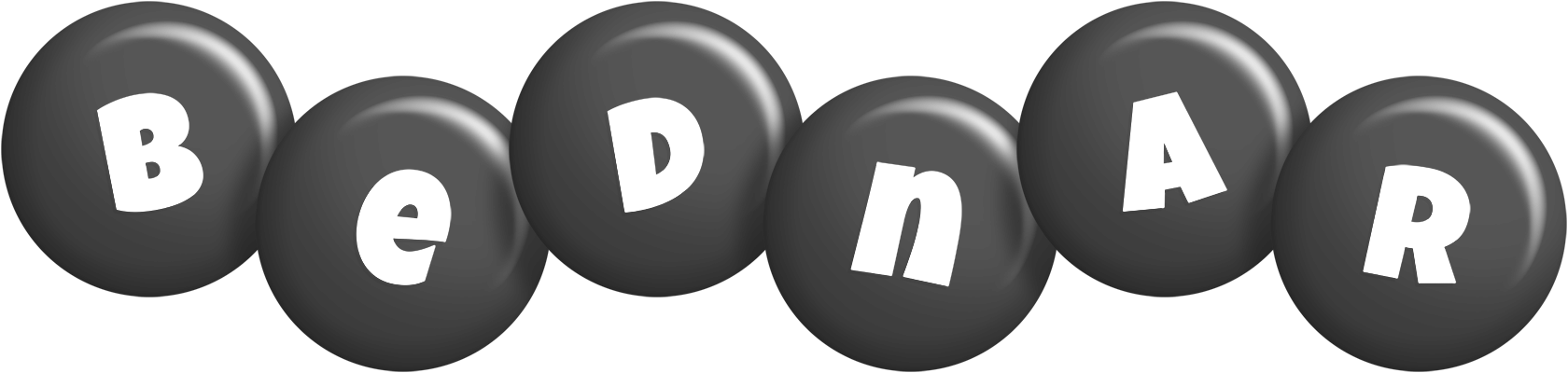 Bednar candy-black logo