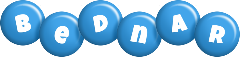 Bednar candy-blue logo