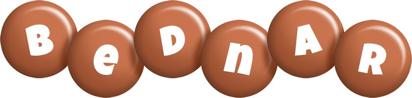 Bednar candy-brown logo