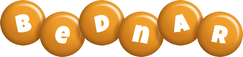 Bednar candy-orange logo