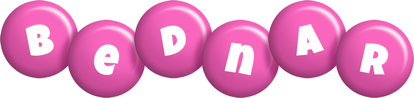 Bednar candy-pink logo