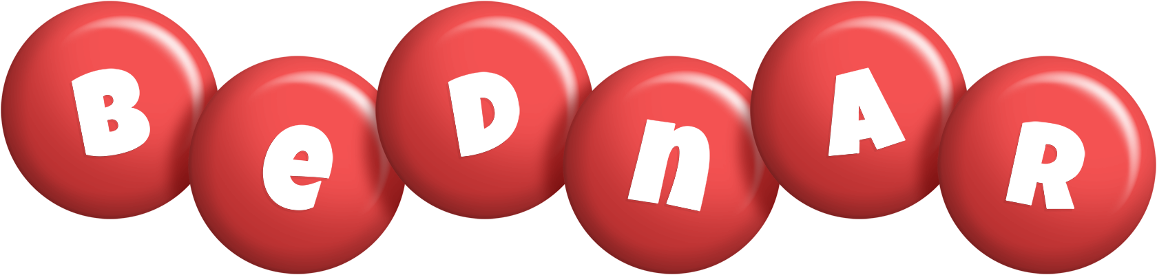 Bednar candy-red logo