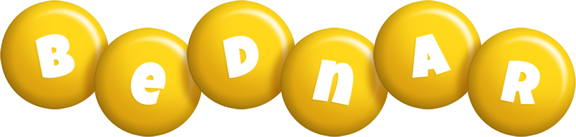 Bednar candy-yellow logo