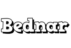 Bednar snowing logo