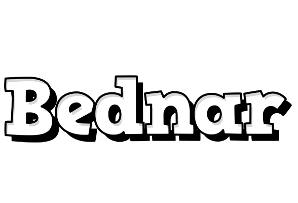 Bednar snowing logo