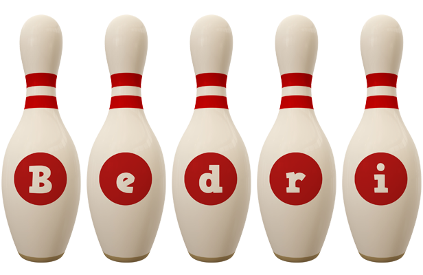 Bedri bowling-pin logo