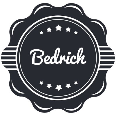 Bedrich badge logo