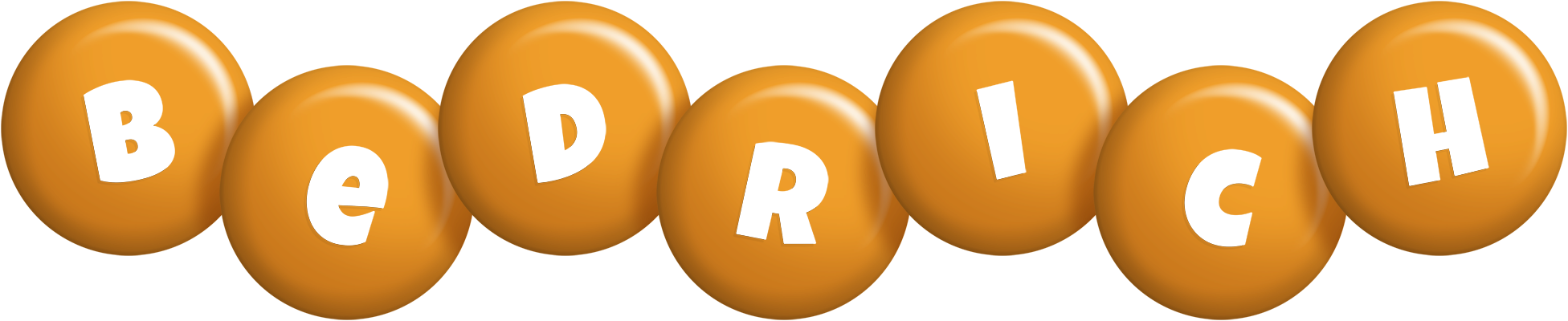 Bedrich candy-orange logo