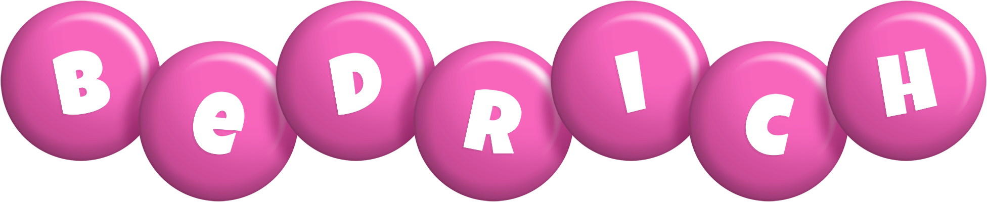 Bedrich candy-pink logo