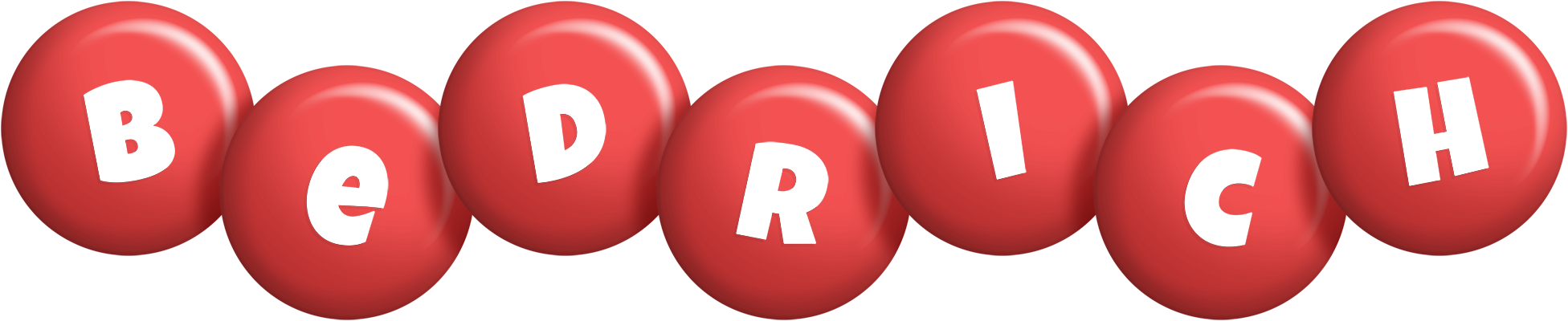 Bedrich candy-red logo