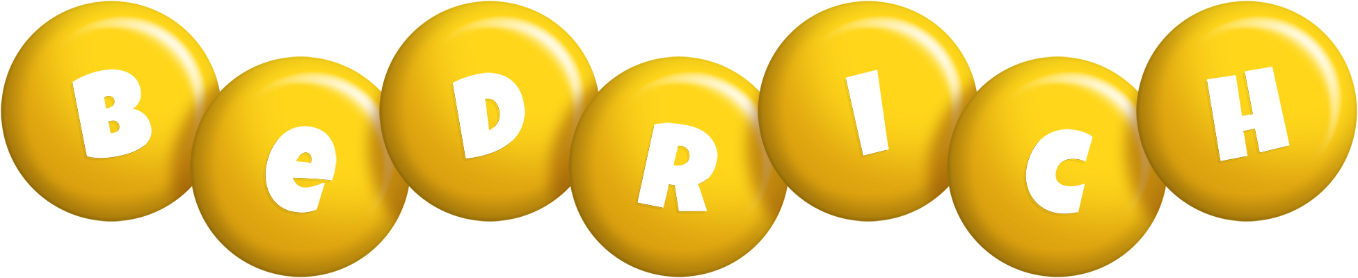 Bedrich candy-yellow logo