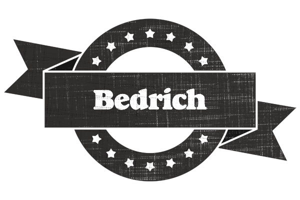 Bedrich grunge logo