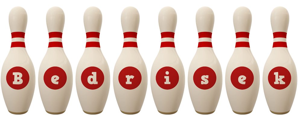 Bedrisek bowling-pin logo