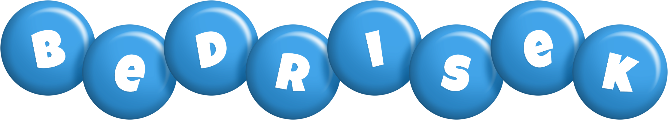 Bedrisek candy-blue logo