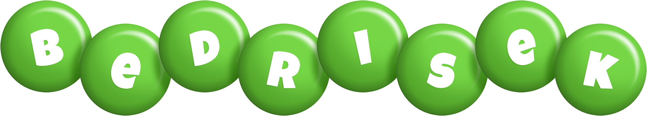 Bedrisek candy-green logo