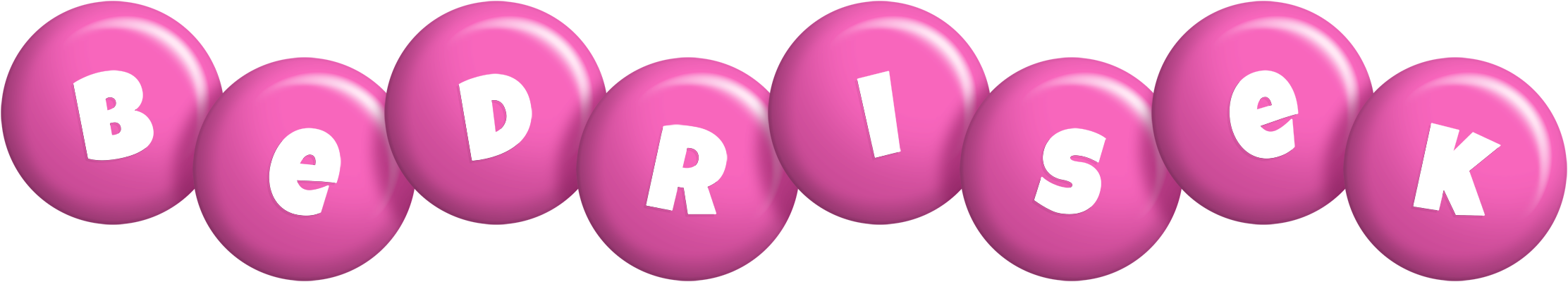 Bedrisek candy-pink logo