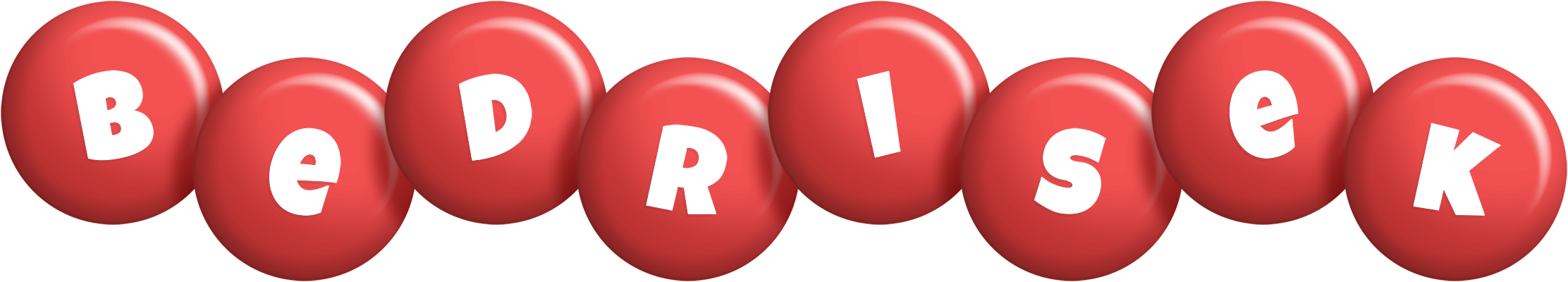 Bedrisek candy-red logo