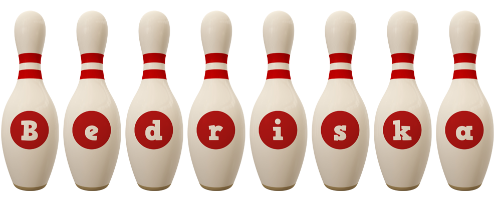 Bedriska bowling-pin logo