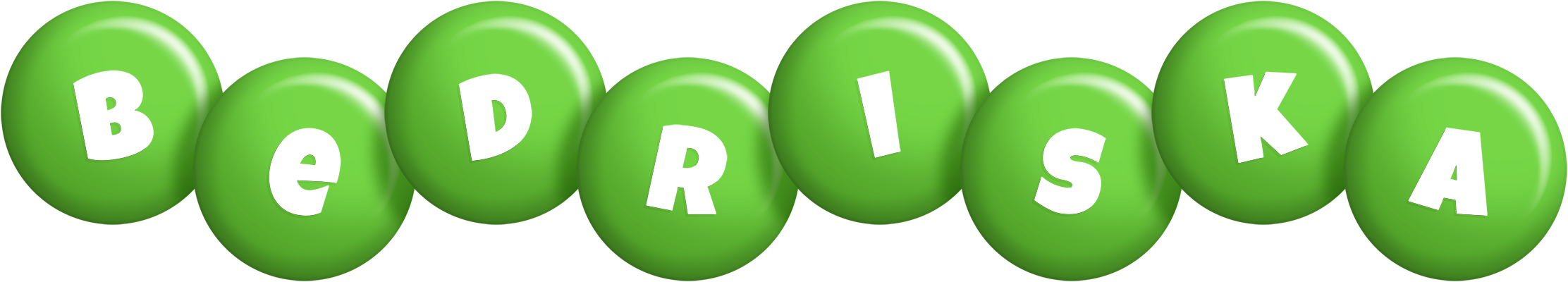 Bedriska candy-green logo