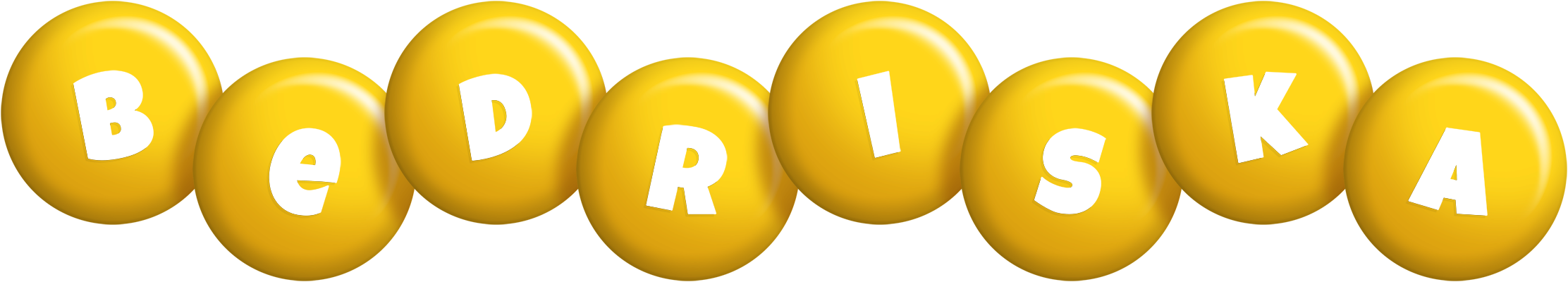 Bedriska candy-yellow logo