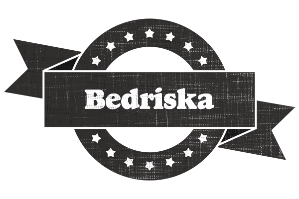 Bedriska grunge logo