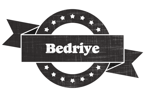 Bedriye grunge logo