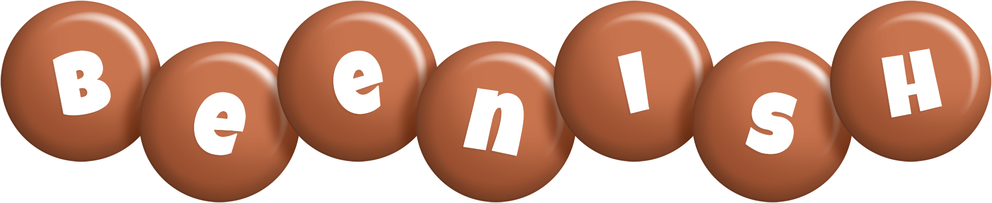 Beenish candy-brown logo