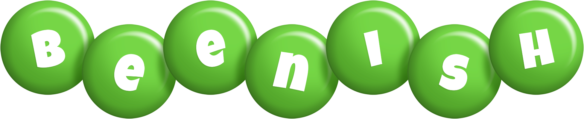 Beenish candy-green logo