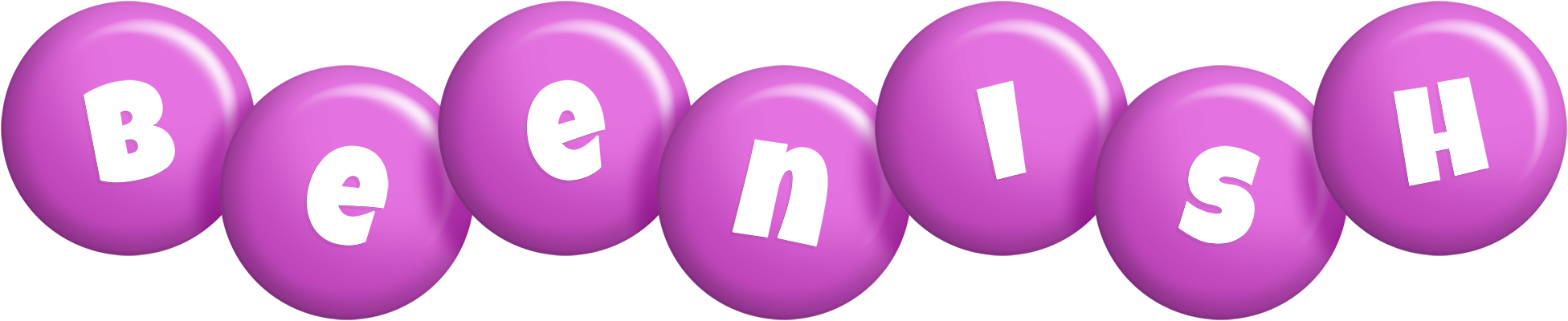 Beenish candy-purple logo