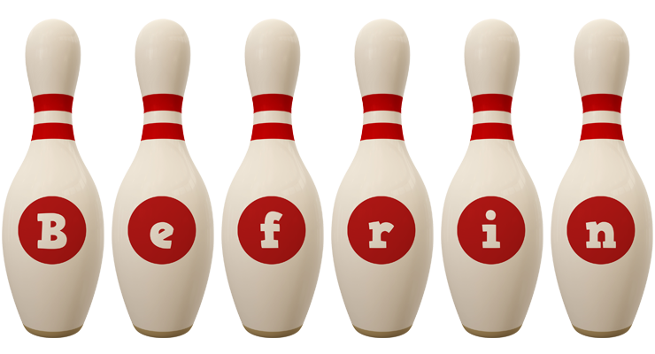 Befrin bowling-pin logo