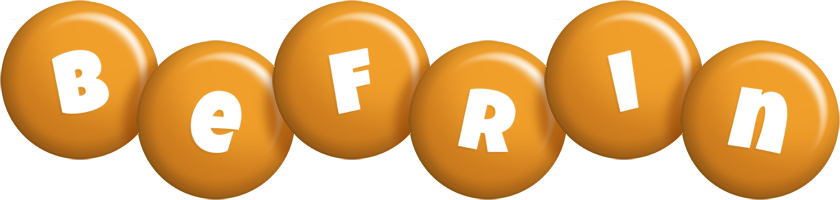 Befrin candy-orange logo