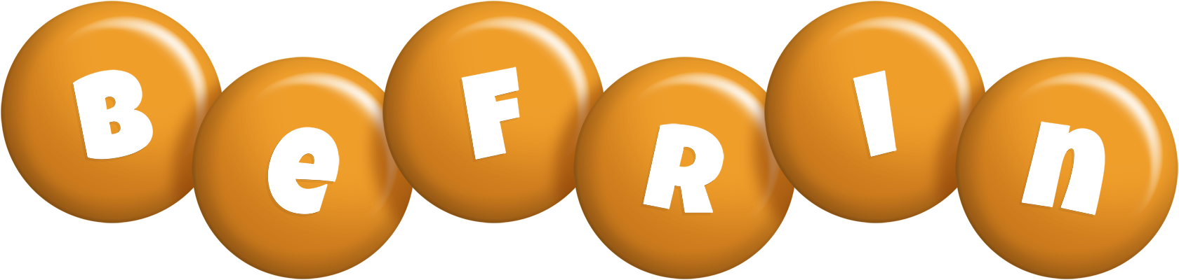 Befrin candy-orange logo