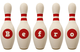 Befro bowling-pin logo