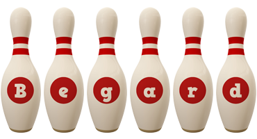 Begard bowling-pin logo