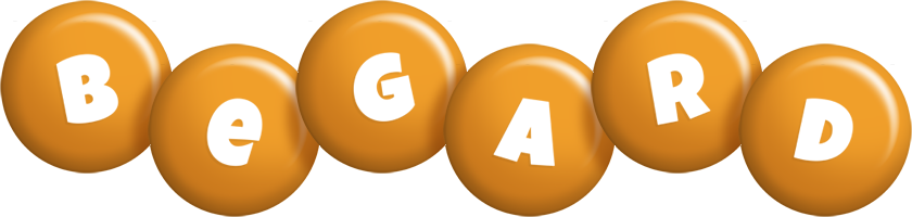 Begard candy-orange logo
