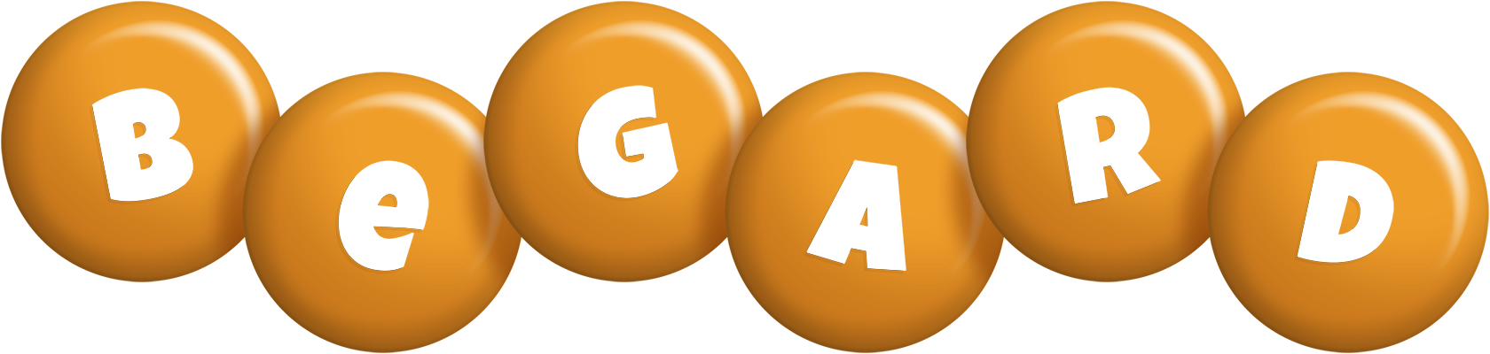 Begard candy-orange logo