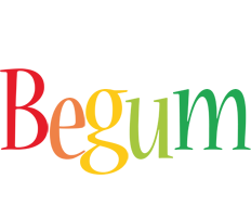 Begum birthday logo