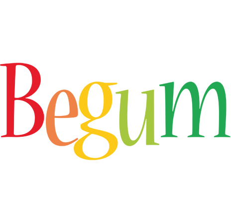 Begum birthday logo
