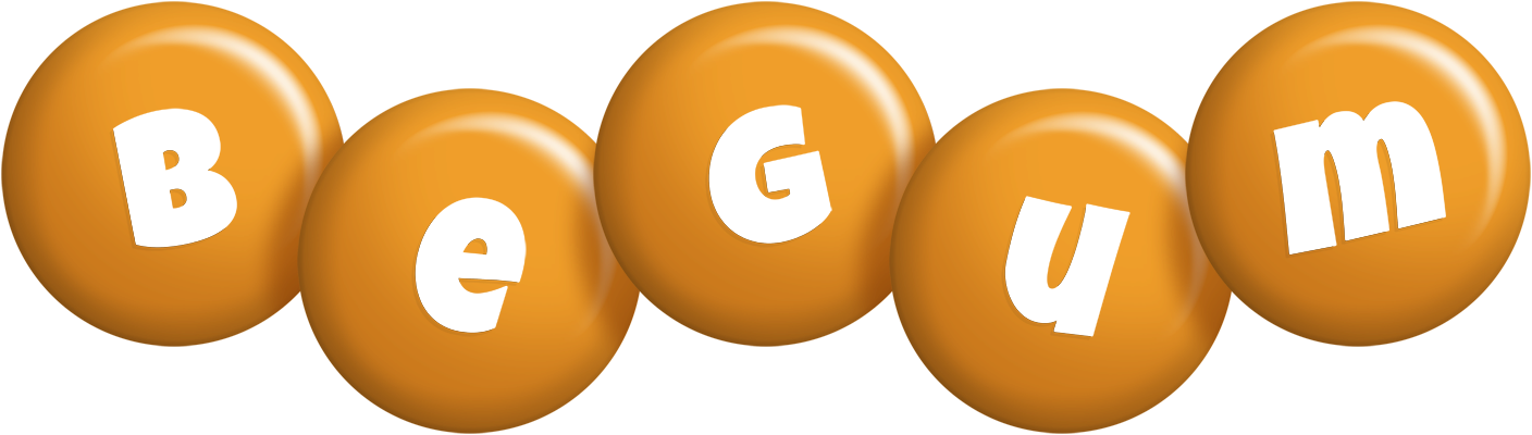 Begum candy-orange logo