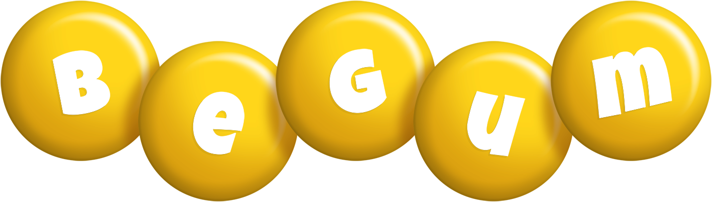 Begum candy-yellow logo