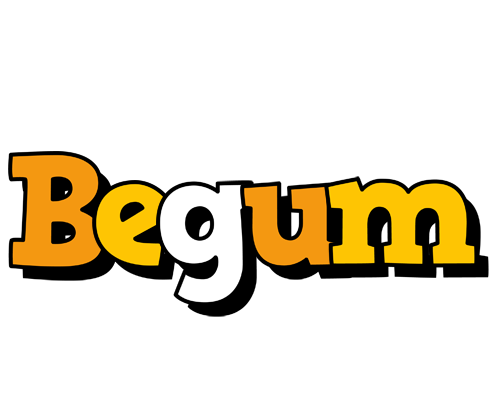 Begum cartoon logo