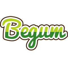 Begum golfing logo