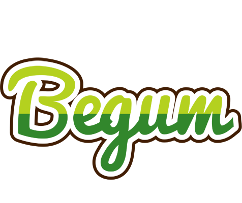 Begum golfing logo