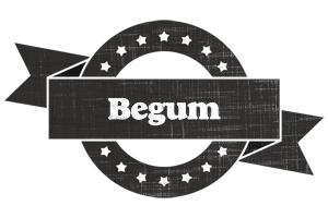 Begum grunge logo