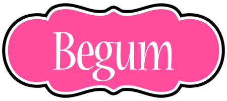 Begum invitation logo