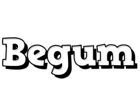 Begum snowing logo